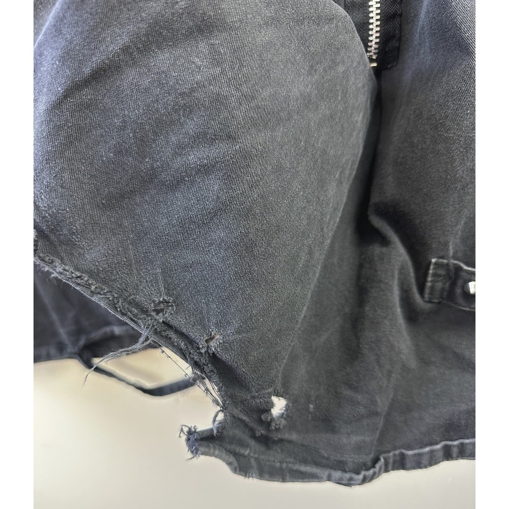 Tripp NYC Wide Leg Size 11 Jeans Black Goth Emo Punk Rave Chain Buckle 34" Waist - Picture 16 of 16